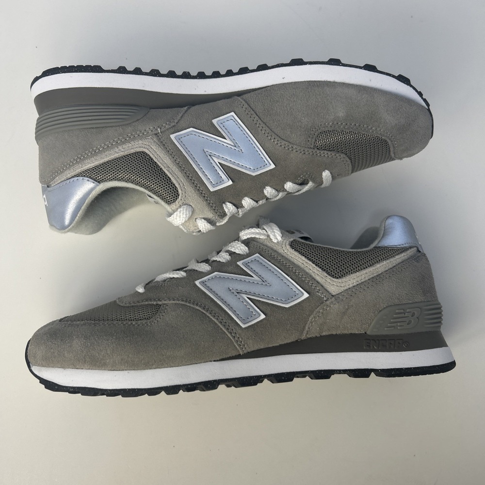 New‎ Balance 574 Core Grey  Women's Sz 10.5 D Wide WL574EVG Classic Suede NIB - Picture 8 of 11